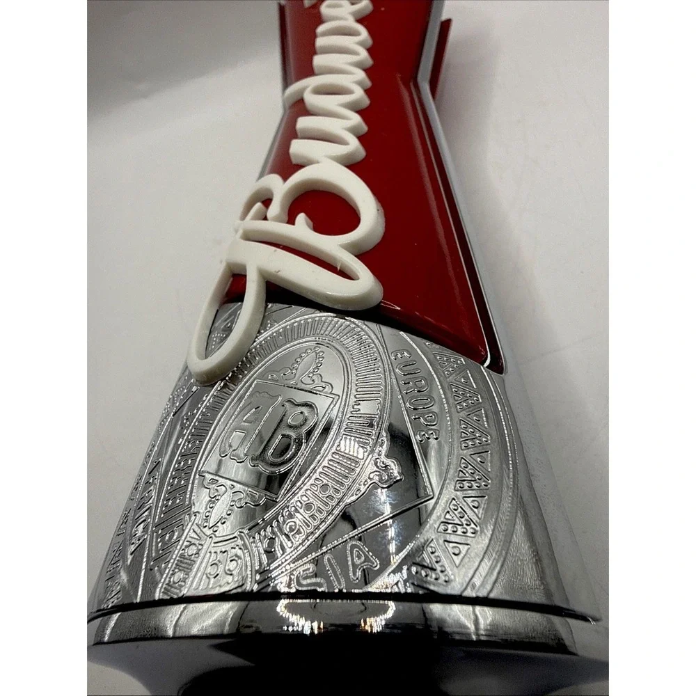 Beer Tap Bud Budweiser Bowtie Handle Large Size Heavy Duty Bar Swag Man Cave 12